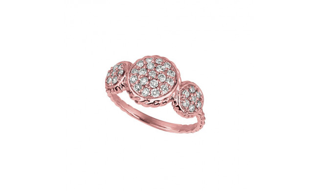 Jewelmi Custom 14k Rose Gold Diamond Ring