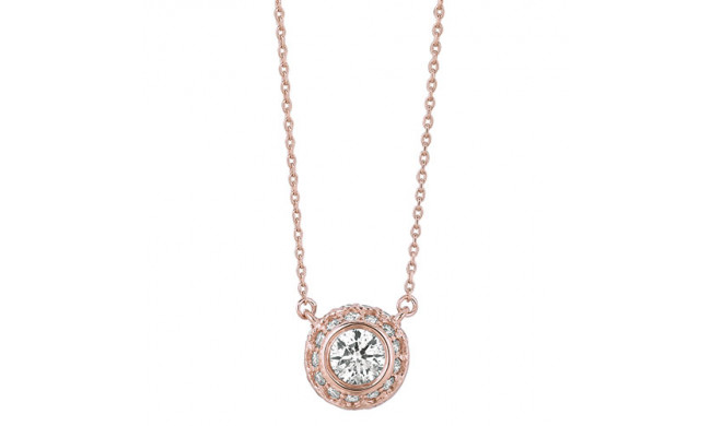Jewelmi Custom 14k Rose Gold Diamond Necklace