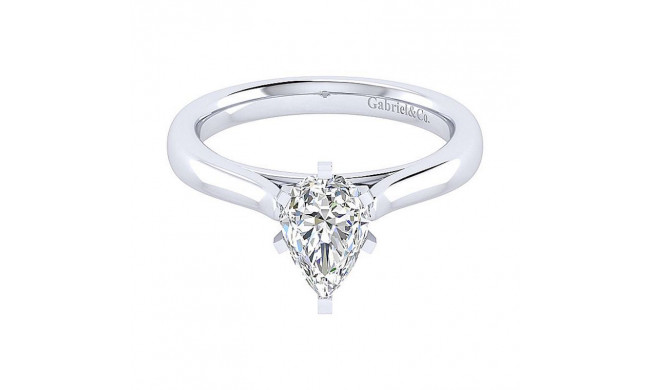 Gabriel & Co 14K White Gold Michelle Solitaire Diamond Engagement Ring - ER6685P4W4JJJ