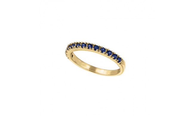 Jewelmi Custom 14k Yellow Gold Sapphire Stackable Ring