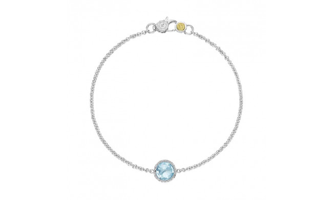 Tacori Sterling Silver Crescent Embrace Gemstone Women's Bracelet - SB16702