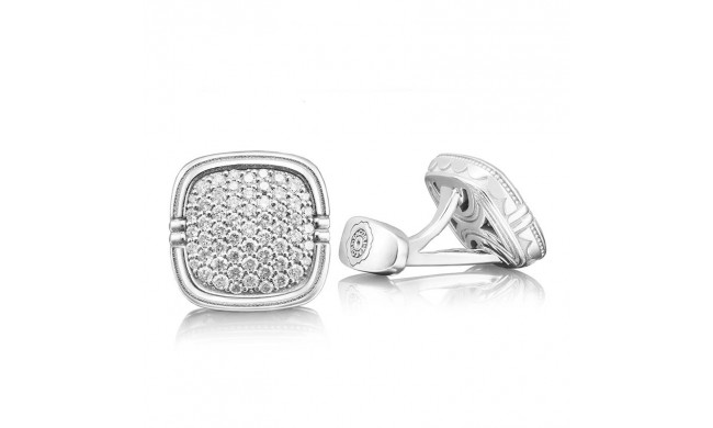Tacori Sterling Silver Retro Classic Diamond Men's Cuffink - MCL101