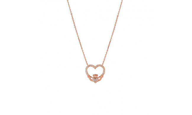 Jewelmi Custom 14k Rose Gold Diamond Necklace