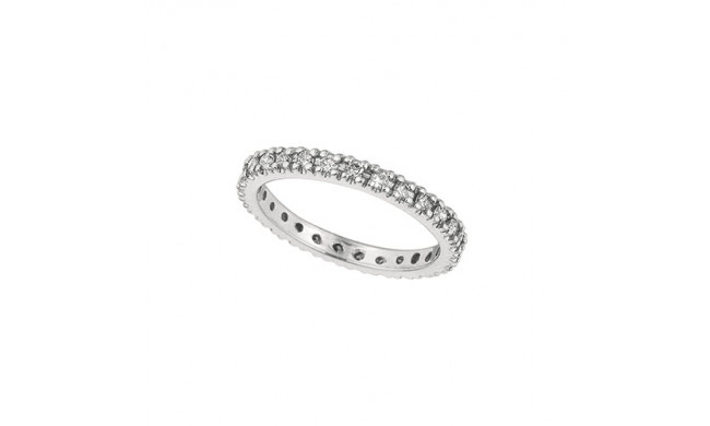 Jewelmi Custom 14k White Gold Diamond Stackable Ring