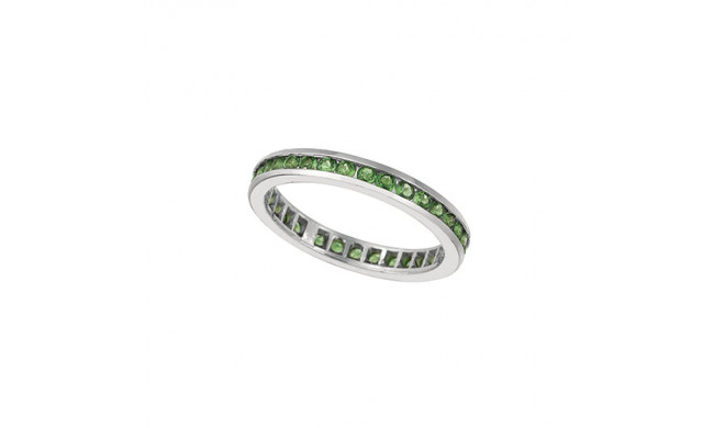 Jewelmi Custom 14k White Gold Tsavorite Ring
