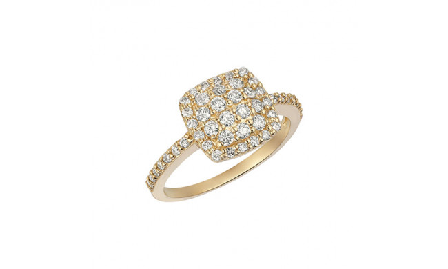 Jewelmi Custom 14k Yellow Gold Diamond Ring