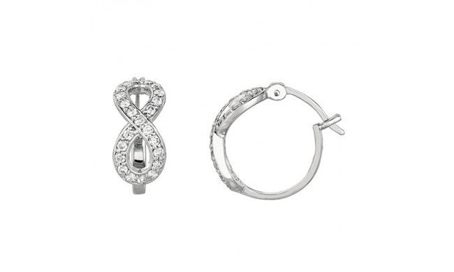 Jewelmi Custom 14k White Gold Diamond Earrings
