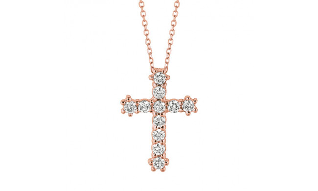 Jewelmi Custom 14k Rose Gold Diamond Necklace
