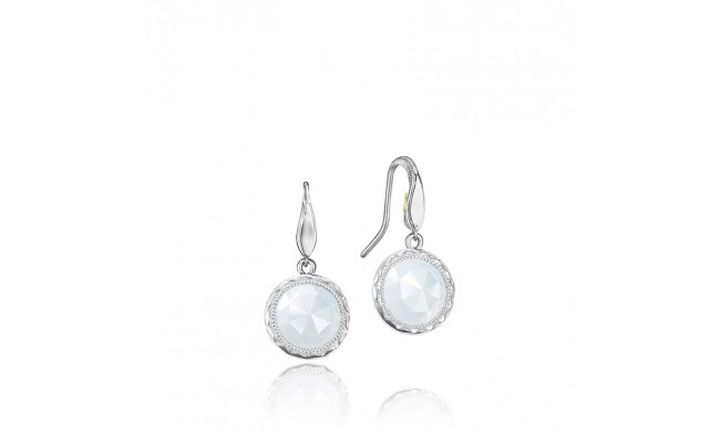 Tacori Sterling Silver Crescent Embrace Gemstone Drop Earring - SE15503