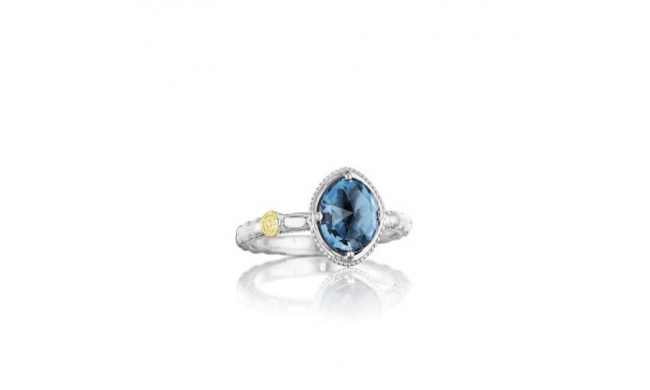 Tacori Sterling Silver Gemma Bloom Gemstone Men's Ring - SR13433