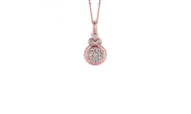 Jewelmi Custom 14k Rose Gold Diamond Necklace