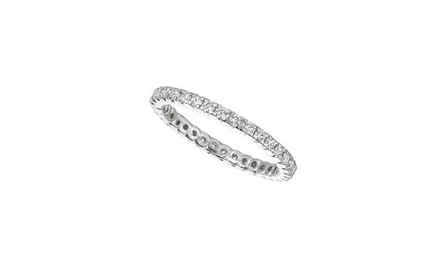 Jewelmi Custom 14k White Gold Diamond Eternity Wedding Band