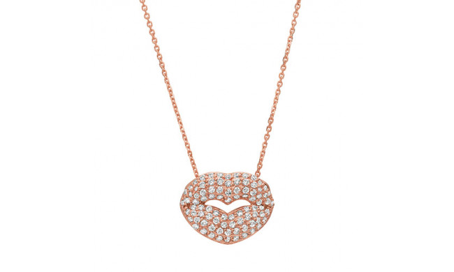 Jewelmi Custom 14k Rose Gold Diamond Necklace