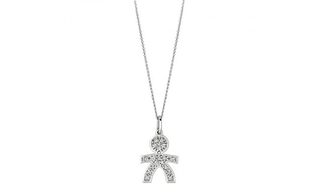 Jewelmi Custom 14k White Gold Diamond Necklace