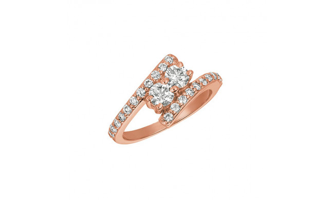 Jewelmi Custom 14k Rose Gold Diamond Ring