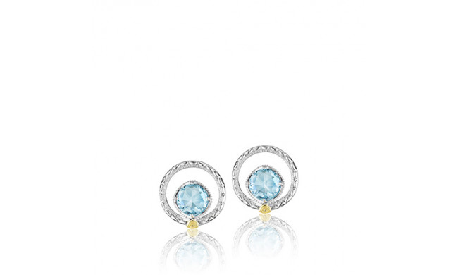 Tacori Sterling Silver Gemma Bloom Gemstone Stud Earring - SE14002