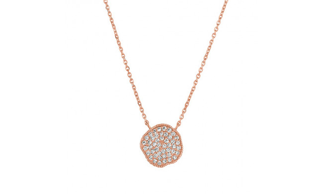 Jewelmi Custom 14k Rose Gold Diamond Necklace