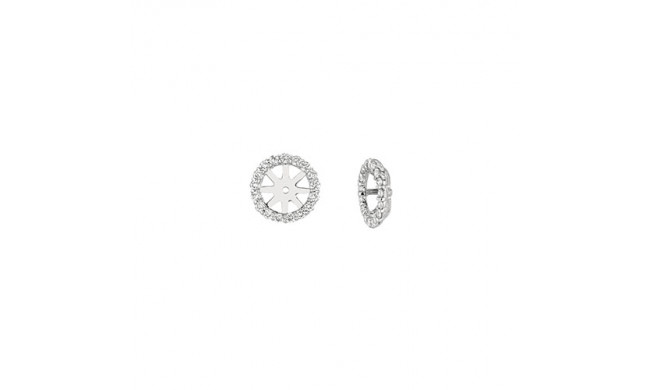Jewelmi Custom 14k White Gold Diamond Earrings