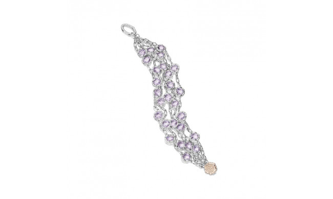 Tacori Sterling Silver Crescent Crown Gemstone Women's Bracelet - SB100P13