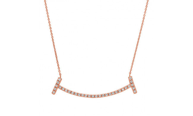Jewelmi Custom 14k Rose Gold Diamond Necklace