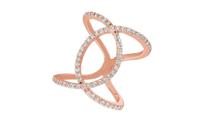 Jewelmi Custom 14k Rose Gold Diamond Ring