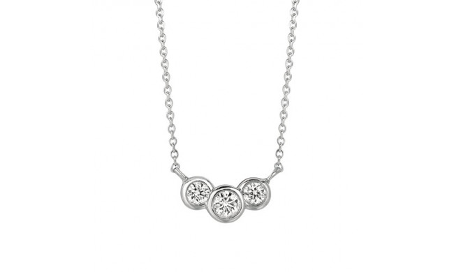 Jewelmi Custom 14k White Gold Diamond Necklace
