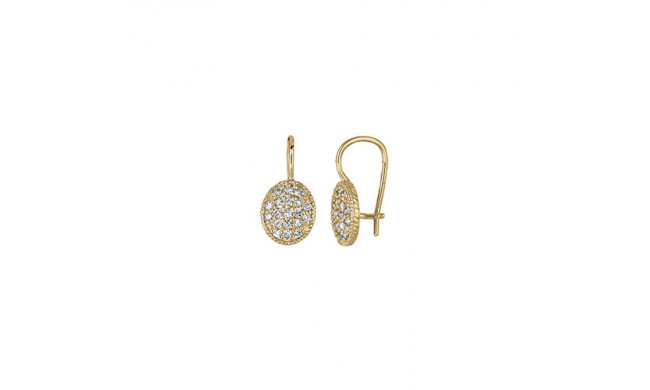 Jewelmi Custom 14k Yellow Gold Diamond Earrings