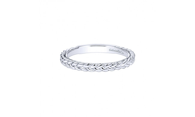 Gabriel & Co. 14k White Gold Stackable Ladies' Ring