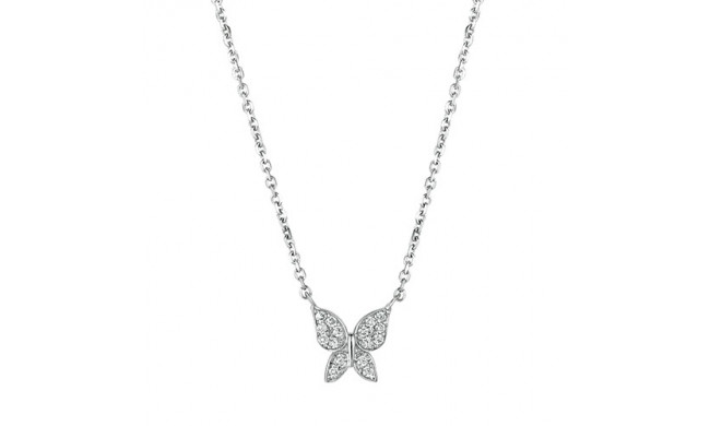 Jewelmi Custom 14k White Gold Diamond Necklace