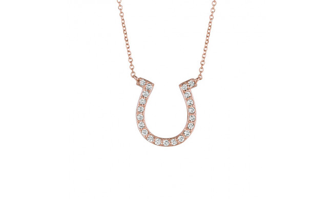 Jewelmi Custom 14k Rose Gold Diamond Necklace