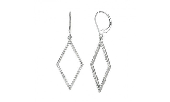 Jewelmi Custom 14k White Gold Diamond Earrings