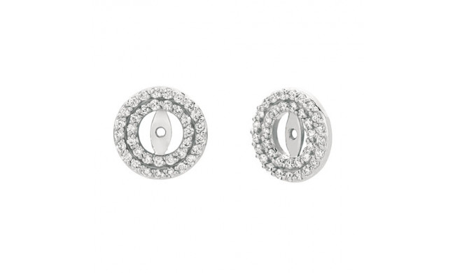 Jewelmi Custom 14k White Gold Diamond Earrings
