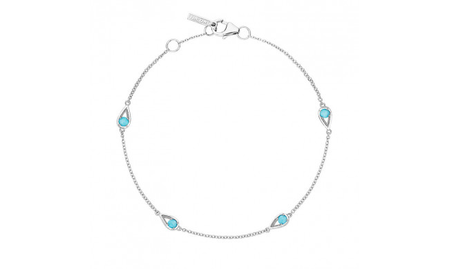 Tacori Sterling Silver Petite Gemstones Women's Bracelet - SB23248