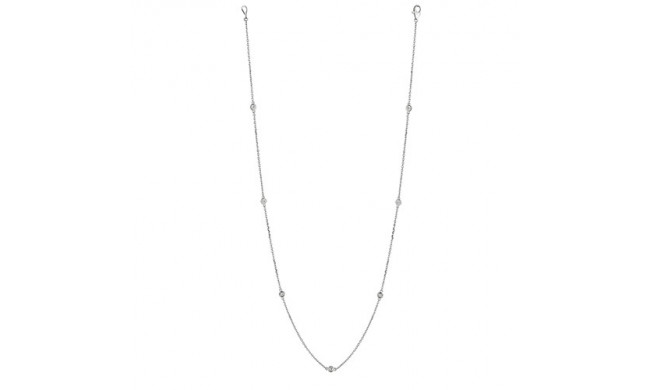 Jewelmi Custom 14k White Gold Diamond Necklace