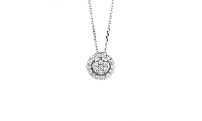 Jewelmi Custom 14k White Gold Diamond Necklace