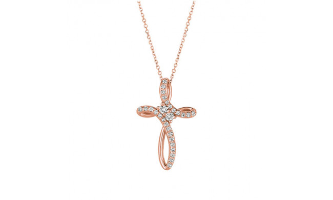 Jewelmi Custom 14k Rose Gold Diamond Necklace