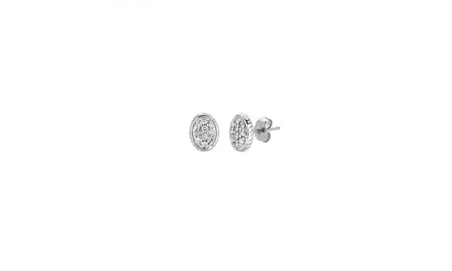 Jewelmi Custom 14k White Gold Diamond Earrings