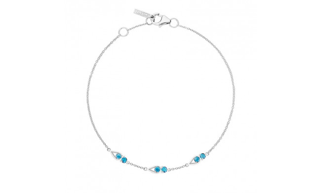 Tacori Sterling Silver Petite Gemstones Women's Bracelet - SB23133