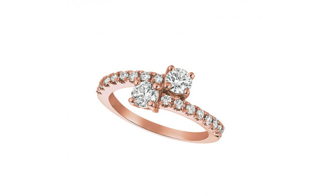 Jewelmi Custom 14k Rose Gold Diamond Ring
