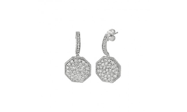 Jewelmi Custom 14k White Gold Diamond Earrings