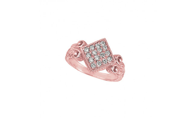 Jewelmi Custom 14k Rose Gold Diamond Ring