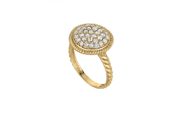 Jewelmi Custom 14k Yellow Gold Diamond Ring