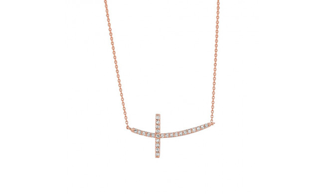 Jewelmi Custom 14k Rose Gold Diamond Necklace