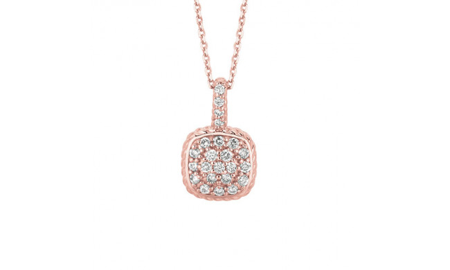 Jewelmi Custom 14k Rose Gold Diamond Necklace