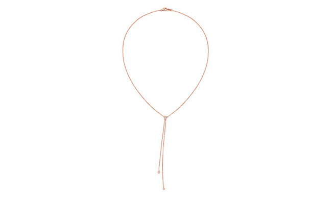 Jewelmi Custom 14k Rose Gold Diamond Necklace