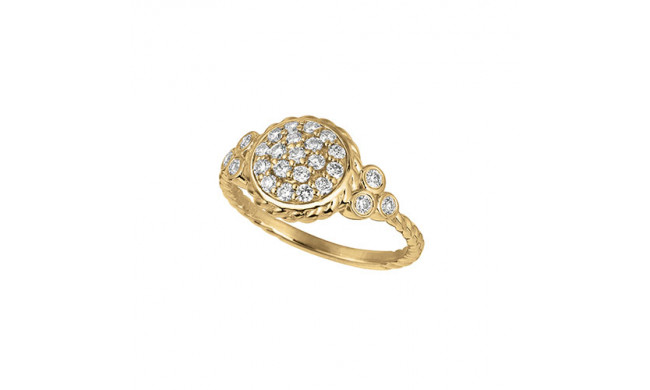 Jewelmi Custom 14k Yellow Gold Diamond Ring