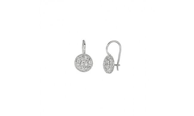 Jewelmi Custom 14k White Gold Diamond Earrings