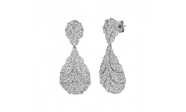 Jewelmi Custom 14k White Gold Diamond Earrings