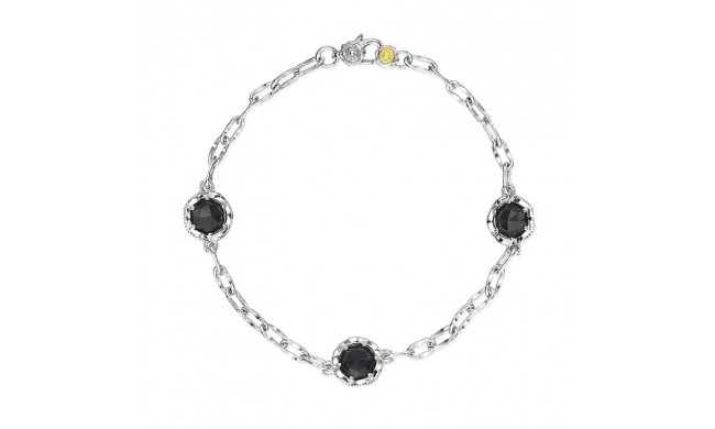 Tacori Sterling Silver Crescent Crown Gemstone Women's Bracelet - SB22119