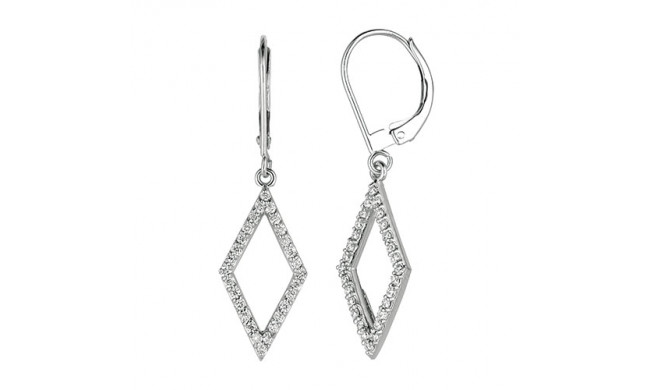 Jewelmi Custom 14k White Gold Diamond Earrings